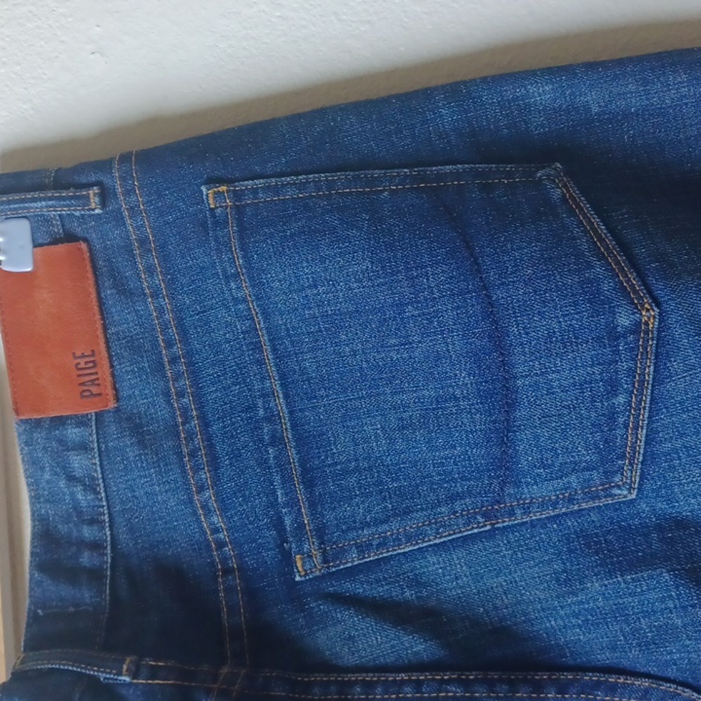PAIGE Men's Jeans Size 32 X 33 Cut #20664 Shoreman Monica Indigo - Picture 10 of 13